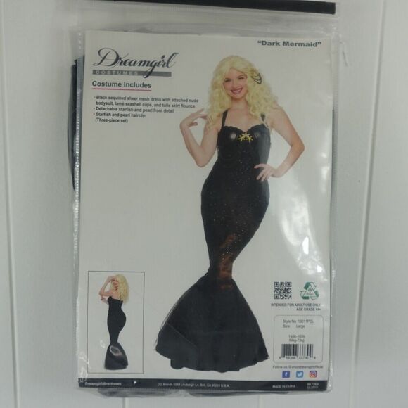 Dreamgirl Other - Dreamgirl Dark Mermaid Womens Costume Size Large